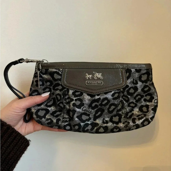 Coach Handbags - Coach Madison Ocelot Leopard Print Wristlet